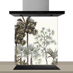 Hexoa Fond de hotte decorative, jungle multicolore 60x70 cm