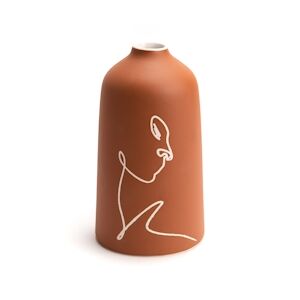 AMADEUS Vase terracotta femme corps - Marron Rond Céramique Amadeus