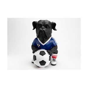 AMADEUS Chien footballer France XXL - Multicolore Résine Amadeus 33x45 cm