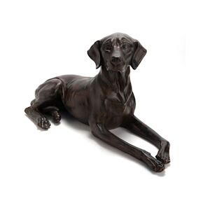 AMADEUS Chien Rusty Théo 71 cm - Noir Résine Amadeus 35x28 cm