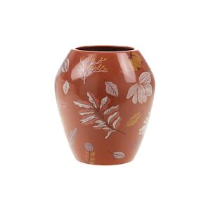 AMADEUS Vase Rosalie 26 cm orange - Rond Porcelaine Amadeus 23x23 cm