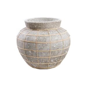 Bazar Bizar - Vase - Belly - Béton Naturel - L