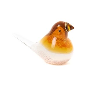 AMADEUS Oiseau Exotic sulfure - Orange Autre Verre Amadeus 6x12 cm