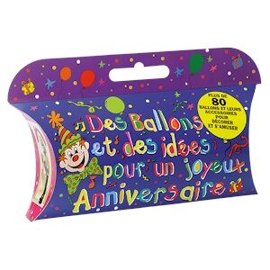 BALLON PUB Malette Anniversaire Coffret de 80 ballons et accessoires