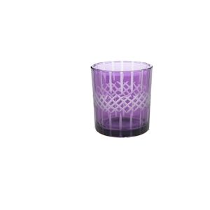 Lumignon Anna 8 cm x2 - Violet Rond Verre Lou De Castellane 7.299x7.299 cm