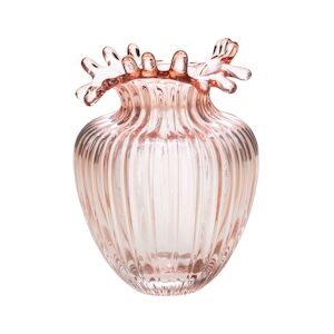 AMADEUS Vase lys rose 17 cm - Rond Verre Amadeus 12.3x12.3 cm