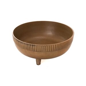 AMADEUS Cache pot large - Marron Rond Aluminium Amadeus 30x30 cm