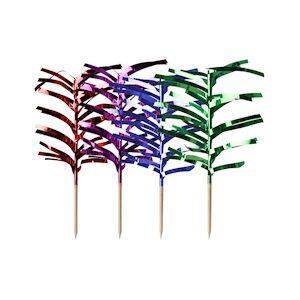 Papstar Pique décoratif 12 cm couleurs assorties ''Palm Leaf'' x 1440