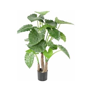 VERT ESPACE plante artificielle alocasia calidora 3 troncs 120 cm