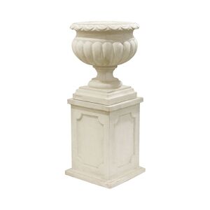 ARTICIMENTOS Ensemble vase et socle en béton - Ø48x109cm