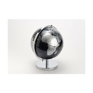 AMADEUS Globe monde noir/silver - Métal Amadeus 23x23 cm