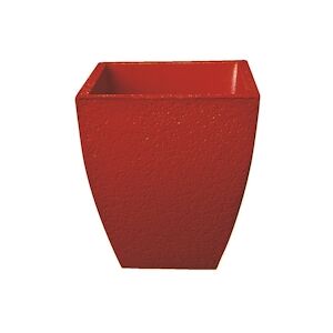 ARTICIMENTOS Vase en béton peint rouge - 30x30x34cm