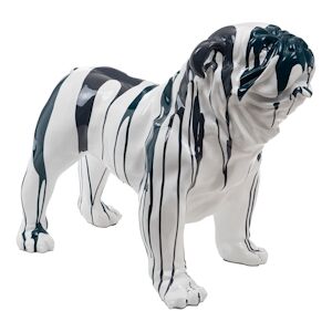 Bulldog USA Trash blanc et bleu -  Autre Résine Amadeus 90x45 cm - Publicité