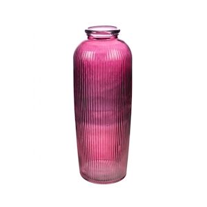 AMADEUS Vase Daroca 70 cm prune - Rose Rond Verre Amadeus 30x30 cm