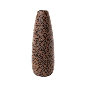 AMADEUS Vase Sahara 38 cm noir - Rond Grès Amadeus 13.5x13.5 cm