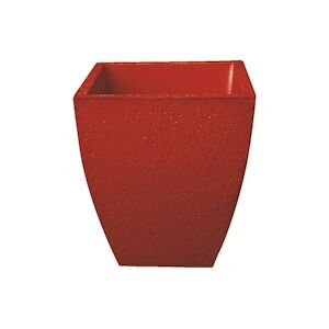 ARTICIMENTOS Vase en béton peint rouge - 35x35x40cm