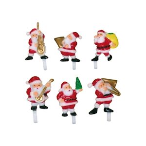 MONDO DECO Pères-Noël Musiciens - Hauteur : 3.5 cm x144 pcs