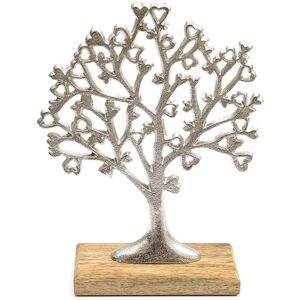 Arbre decoratif en aluminium et bois de manguier Arbre de vie Taille 1 Sil