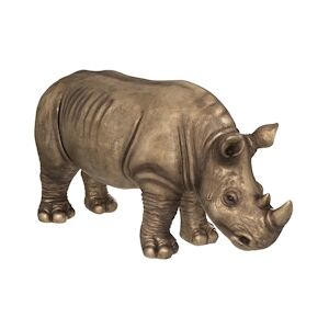 Atmosphera Rhinocéros décoratif en magnésie 86 x H 45 cm intérieur ou extérieur - Publicité