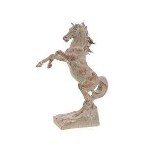 AMADEUS Cheval cabré naturel - Marron Autre Résine Amadeus 36x9.5 cm