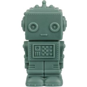 Tirelire Robot vert sauge foncé (15 cm)