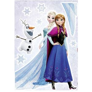 KOMAR Stickers géant Trio La Reine des Neiges Disney Elsa, Anna et Olaf qui sourient 50 x 70 cm - Publicité