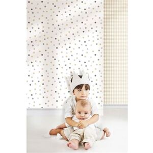 Non communiqué Noordwand Papier peint Mondo baby Confetti Dots Blanc, gris et beige - Publicité