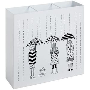 Non communiqué Porte-Parapluies Design Motif 50cm Blanc Laqué Blanc - Publicité