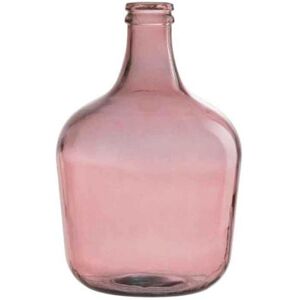 Non communiqué Vase Design en Verre Bouteille Déco 42cm Rose Rose - Publicité