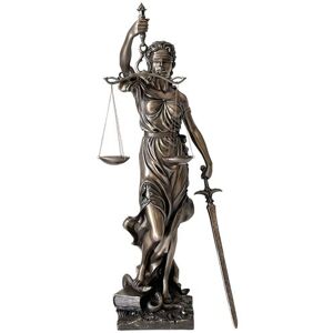 Non communiqué PARASTONE Statue en polyrésine Justitia Thémis de couleur bronze - Hauteur 73 cm - Largeur 25 cm - Profondeur 27 cm BRONZE - Publicité