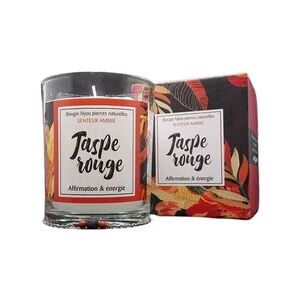 Nildor Bougie Ambre & Bijou Jaspe Rouge 150g