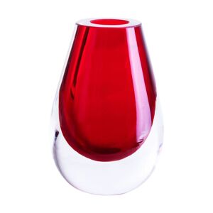 Vase en verre rouge 15 cm Drop - Cloudnola