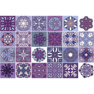 Ambiance-sticker 24 stickers carrelages azulejos Trikala