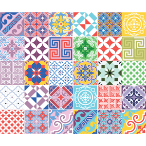 Ambiance-sticker 30 stickers carrelages azulejos tinisa