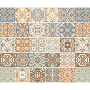 Ambiance-sticker 30 stickers carrelages azulejos ursula