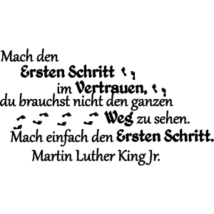 Ambiance-sticker Sticker citation Den ersten - Martin Luther King Jr.