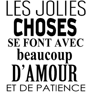 Ambiance-sticker Sticker citation Les jolies choses