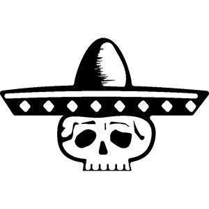 Ambiance-sticker Sticker Crâne mexicain