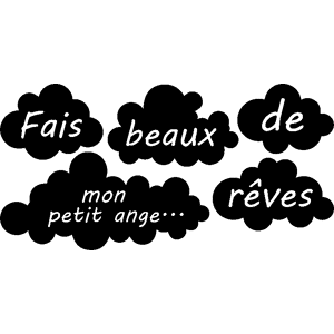 Ambiance-sticker Sticker Fais de beaux rêves mon petit ange