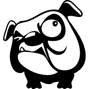 Ambiance-sticker Sticker Figure Bulldog