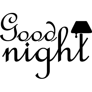 Ambiance-sticker Sticker Good night classique