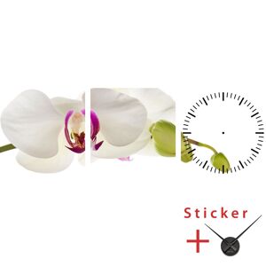 Ambiance-sticker Sticker horloge L'orchidée