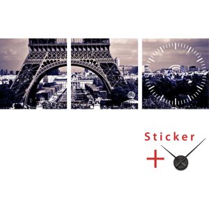 NC Sticker horloge Tour eiffel, ville de Paris