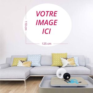 Ambiance-sticker Sticker image personnalisable ellipse H110 x L125 cm