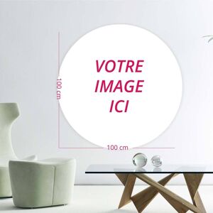 Ambiance-sticker Sticker image personnalisable rond H100 x L100 cm