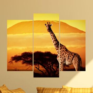 Ambiance-sticker Sticker La girafe au coucher du soleil