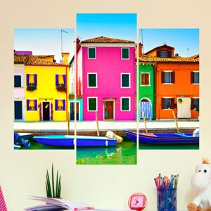 Ambiance-sticker Sticker Les maisons multi couleurs