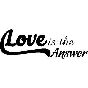 Ambiance-sticker Sticker Love is the answer