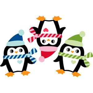 Ambiance-sticker Sticker Pingouins de Noël