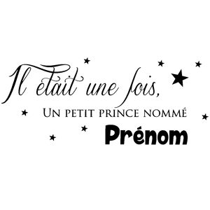 Ambiance-sticker Sticker prénom personnalisable un prince